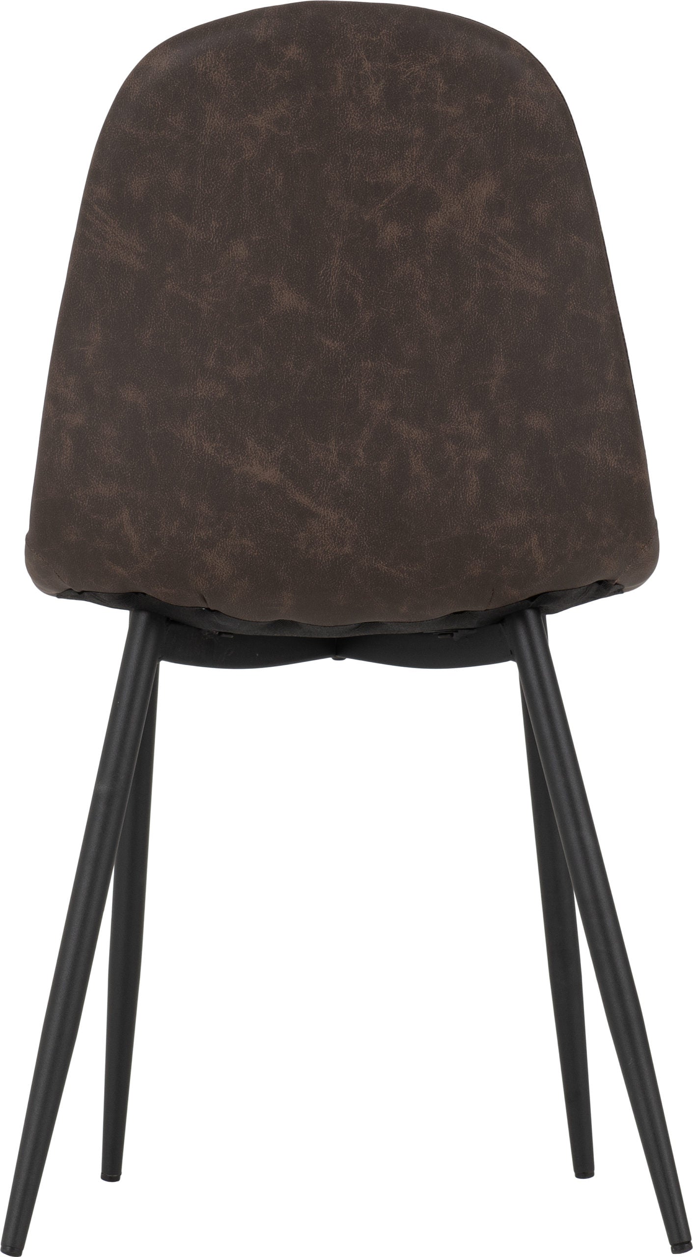 Athens Dining Chair (X2 Per Box) - Brown Pu