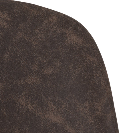 Athens Dining Chair (X2 Per Box) - Brown Pu