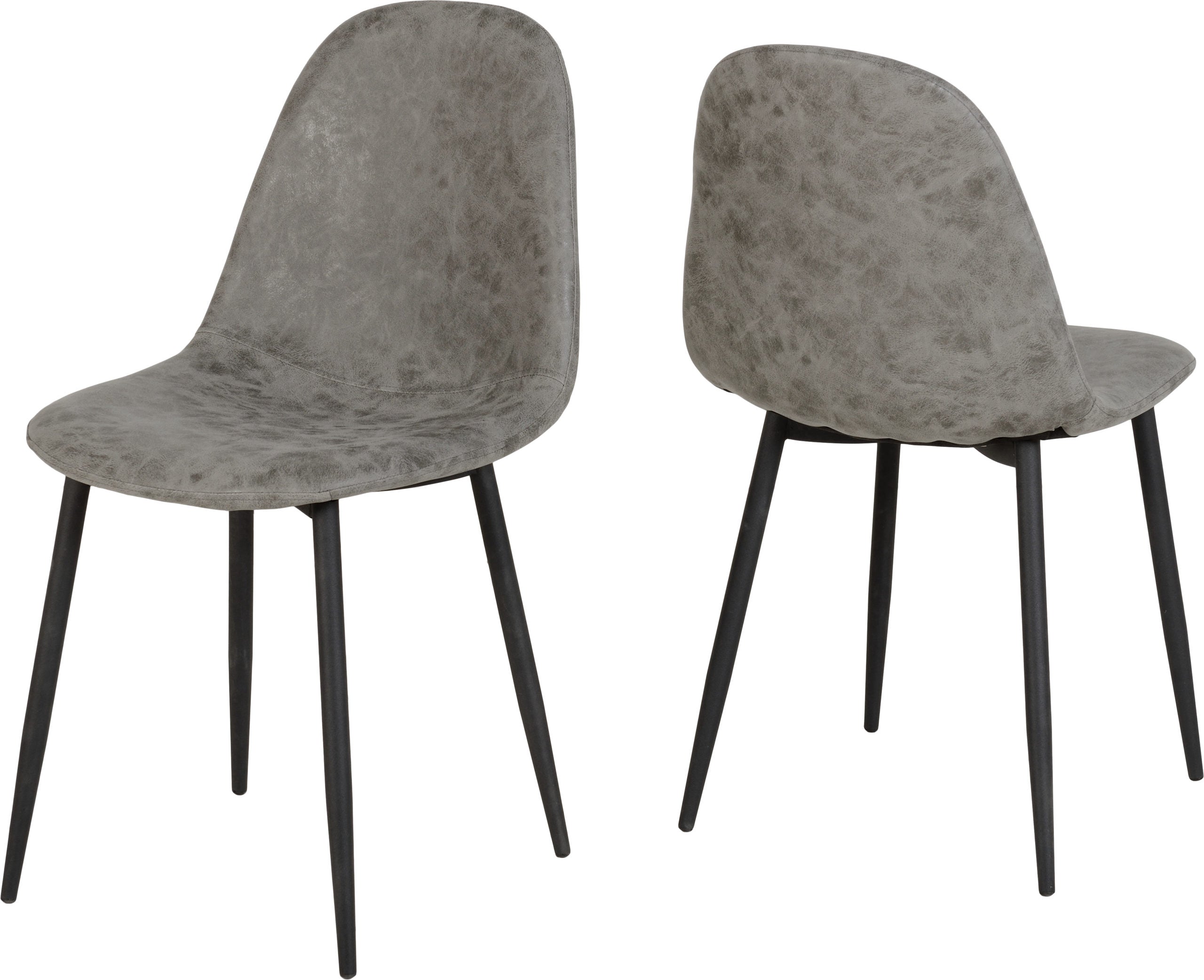 Athens Dining Chair (X2 Per Box) - Grey Pu