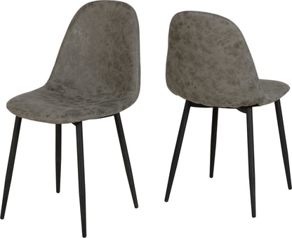 Athens Rectangular Dining Set (X4 Chairs) - Concrete Effect