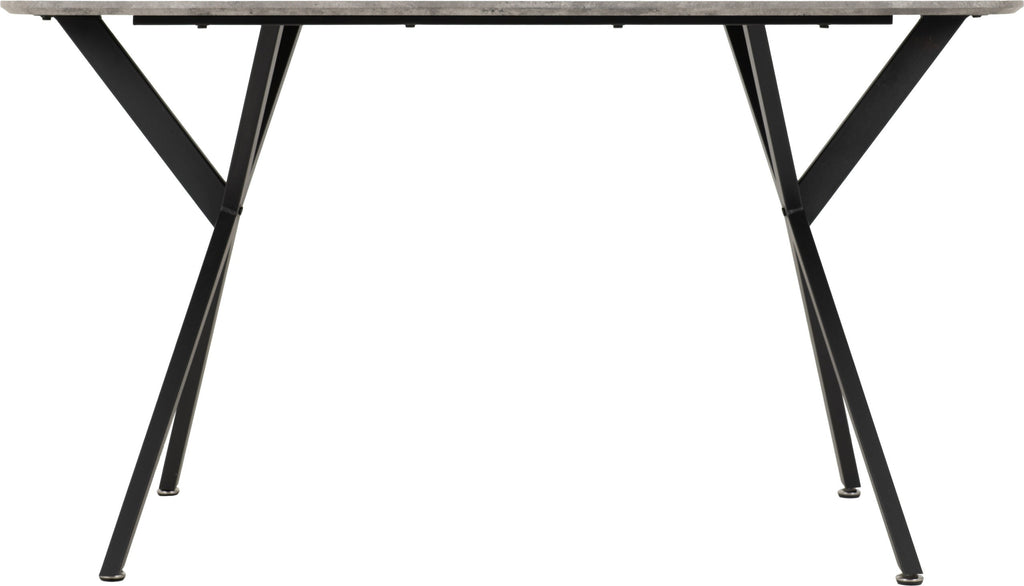 Athens Rectangular Dining Table - Concrete Effect
