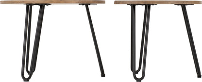 Athens Duo Coffee Table Set - Medium Oak Effect