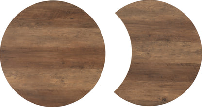 Athens Duo Coffee Table Set - Medium Oak Effect
