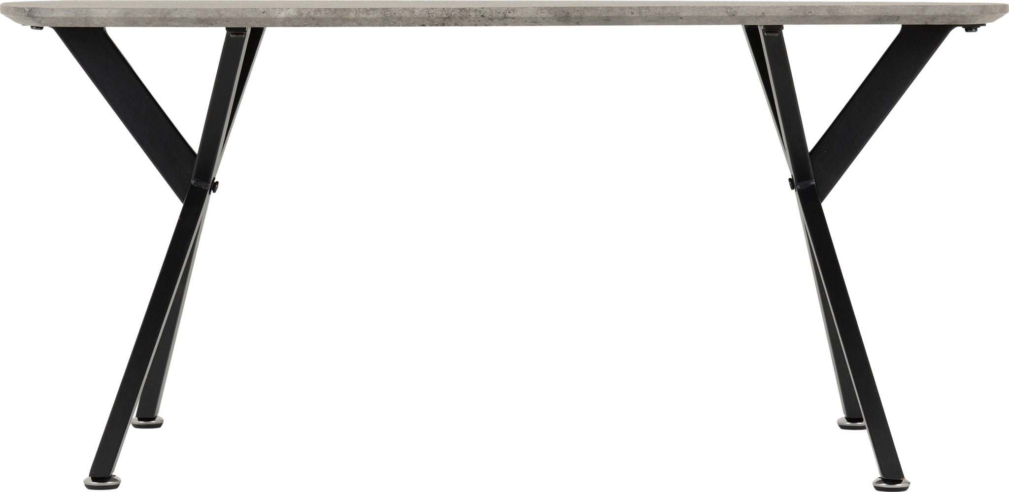 Athens Oval Coffee Table - Concrete Effect