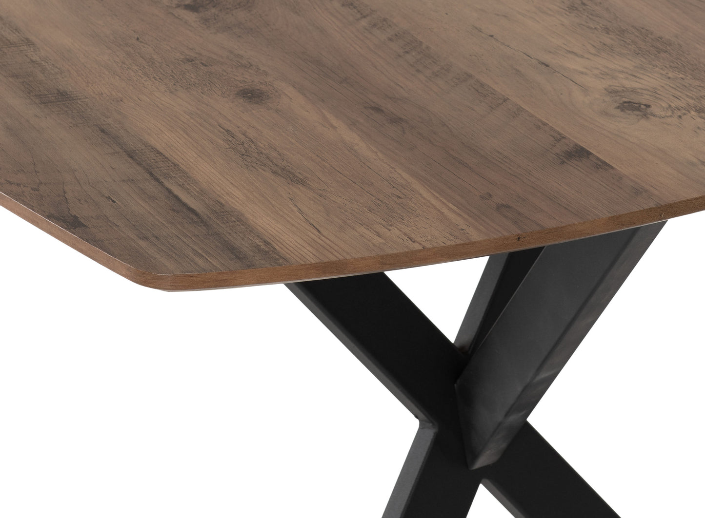 Athens Rect & Lukas Dining Set (X4 Chairs) - Medium Oak Effect/Emerald Green Velvet
