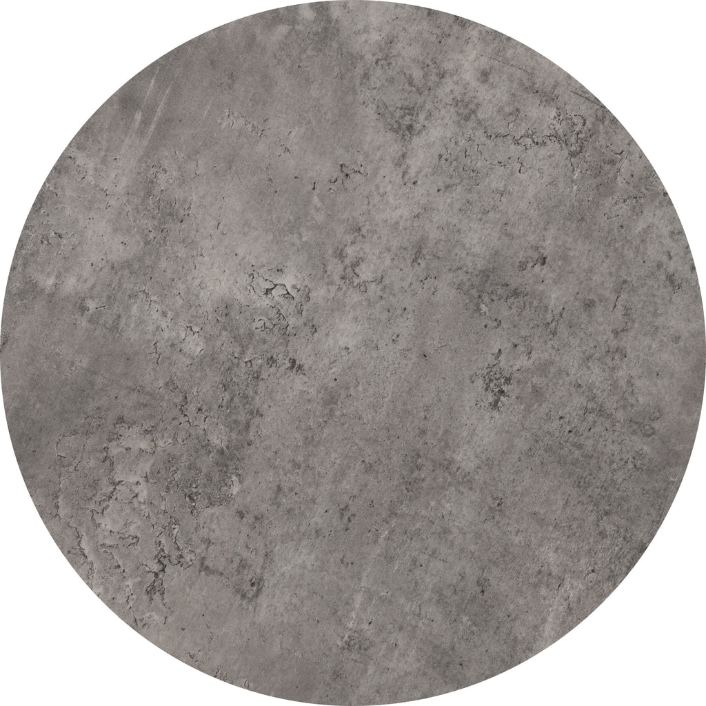 Athens Round Coffee Table Set - Concrete Effect