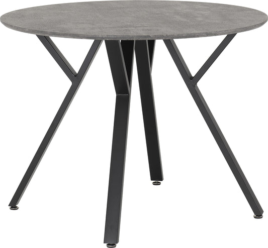 Athens Round Dining Table - Concrete Effect