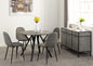 Athens Round Dining Set (X4 Chairs) - Concrete Effect
