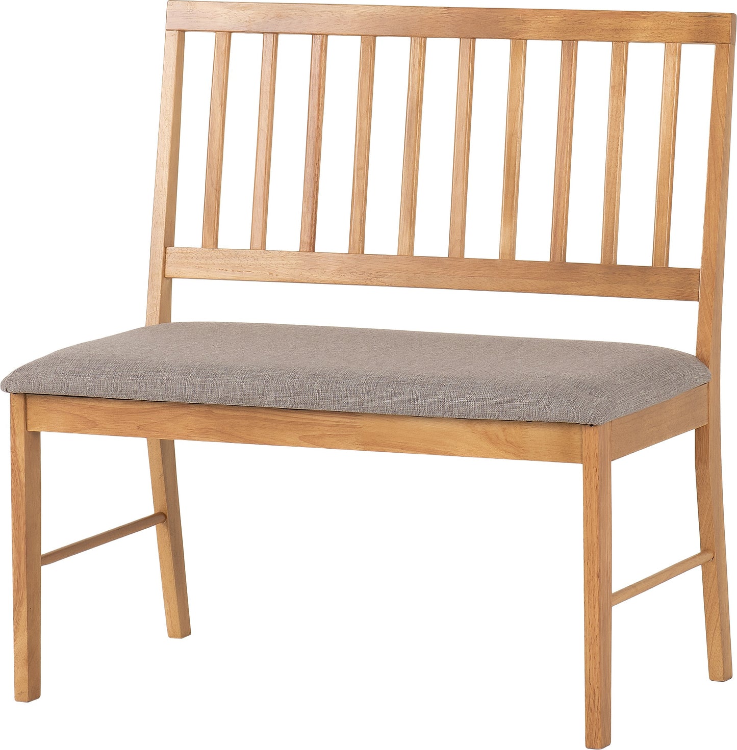 Austin 1+2 Dining Bench Set - Oak Effect/Grey Fabric