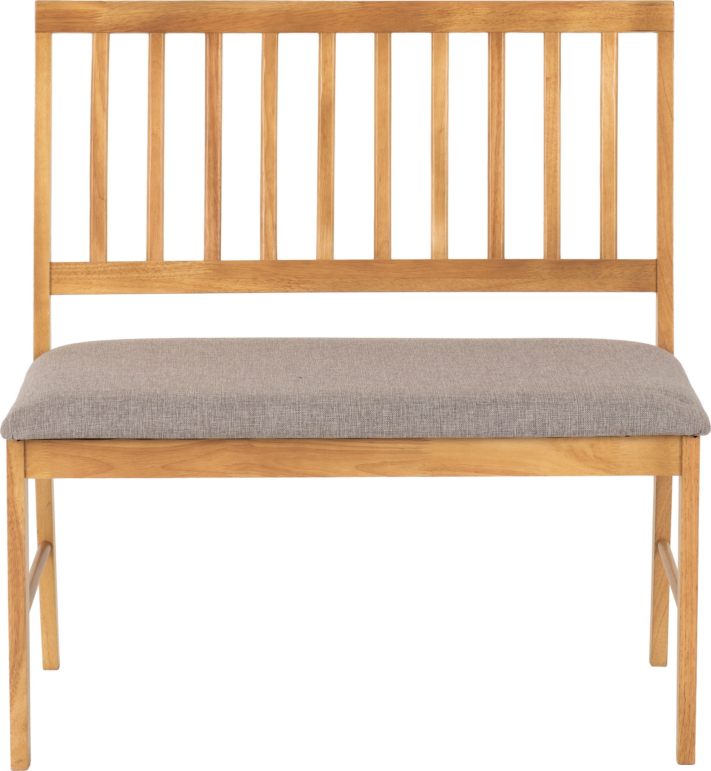 Austin 1+2 Dining Bench Set - Oak Effect/Grey Fabric