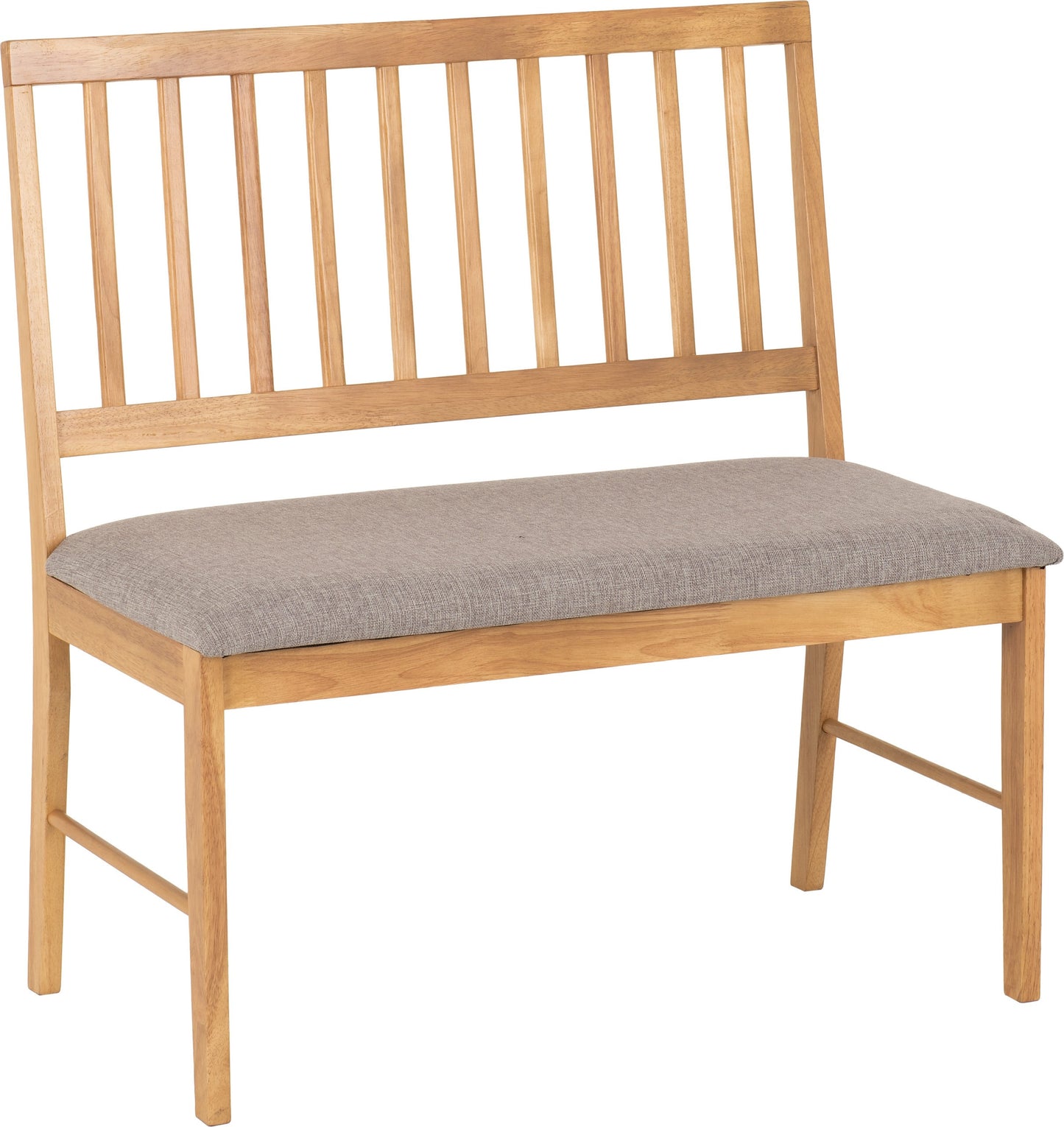 Austin 1+2 Dining Bench Set - Oak Effect/Grey Fabric