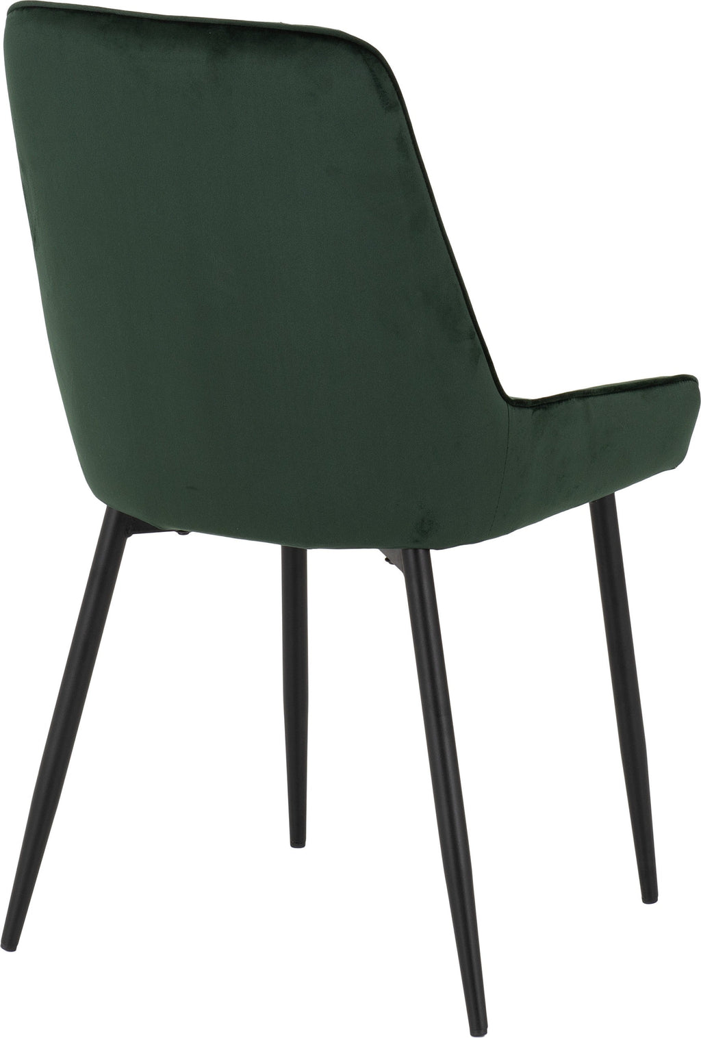 Athens Rect & Avery Dining Set (X4 Chairs) - Concrete/Emerald Green Velvet