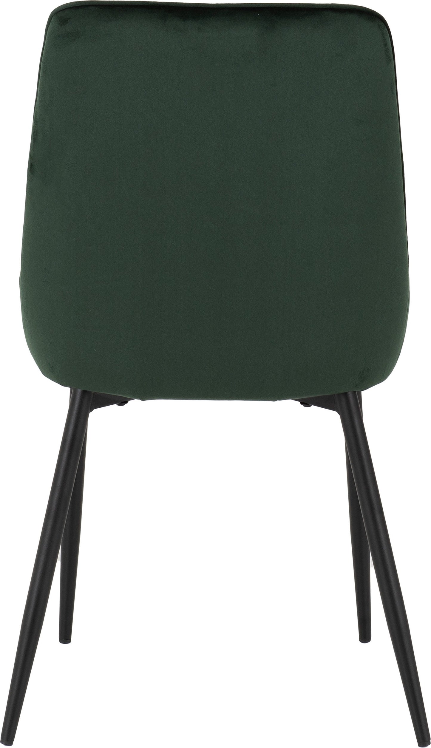 Avery Dining Chair (X2 Per Box) - Emerald Green Velvet