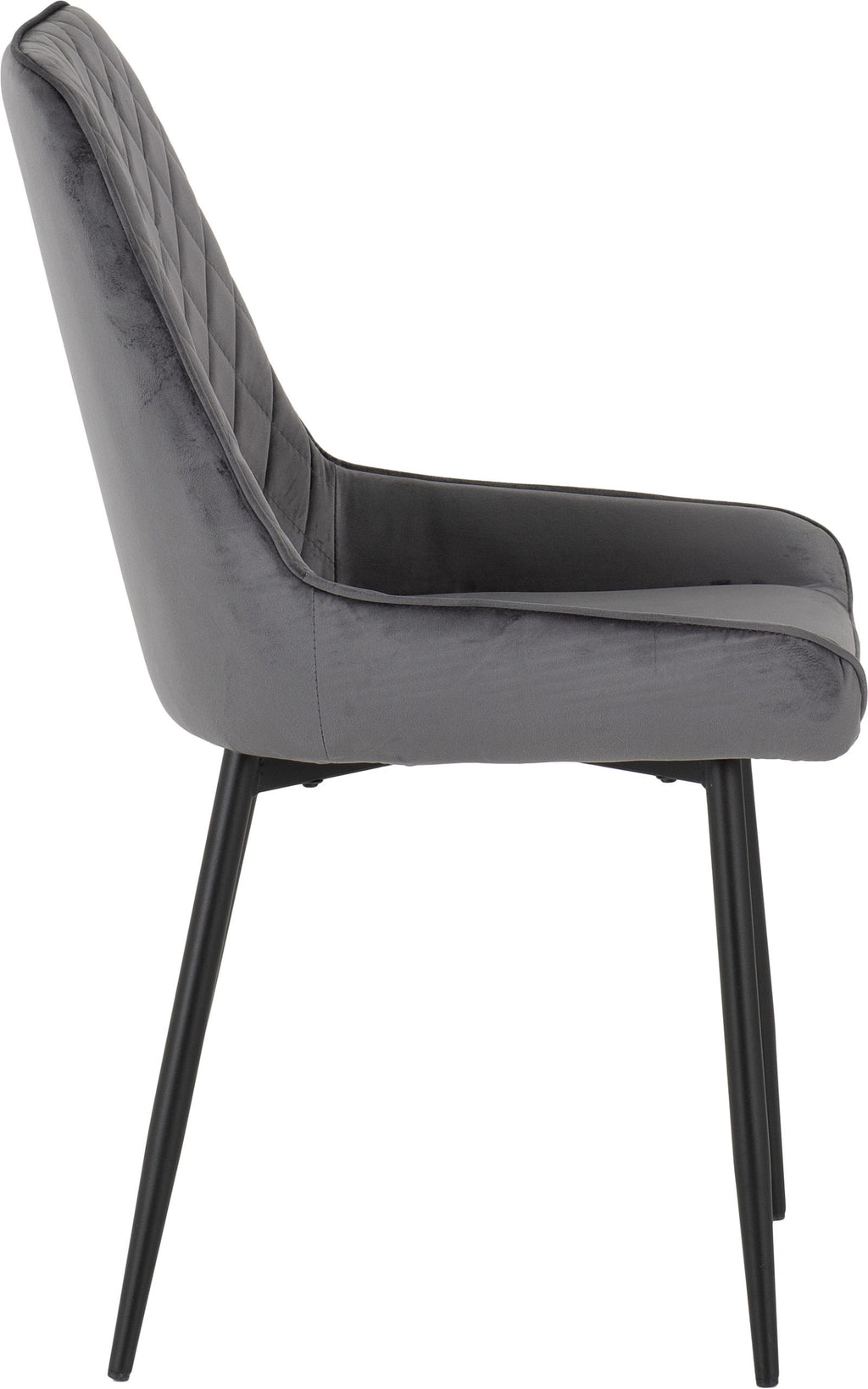 Avery Dining Chair (X2 Per Box) - Grey Velvet