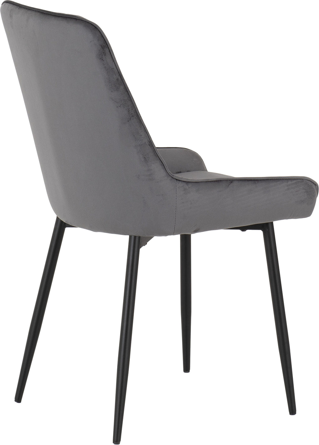 Avery Dining Chair (X2 Per Box) - Grey Velvet