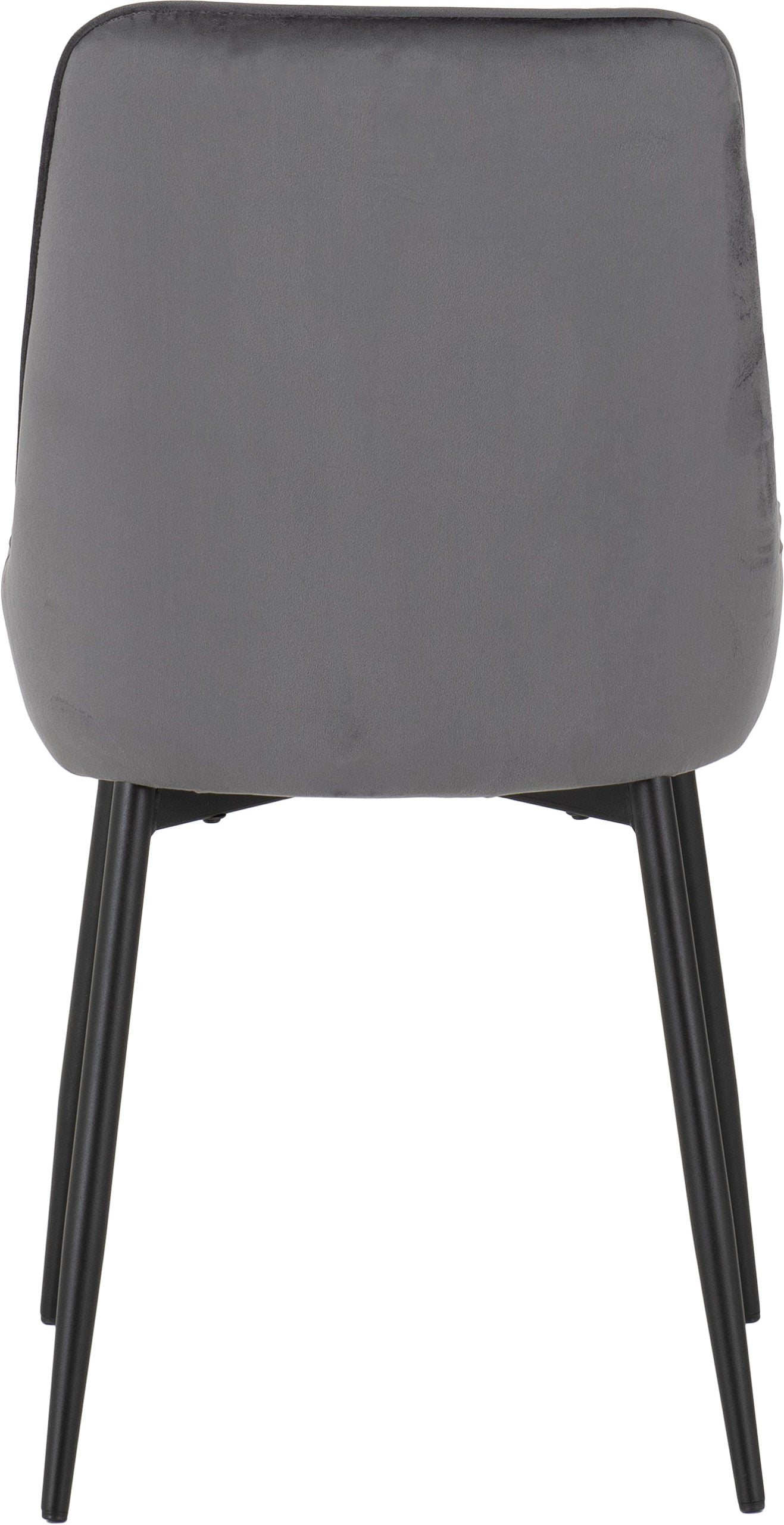 Athens Rect & Avery Dining Set (X4 Chairs) - Concrete/Grey Velvet