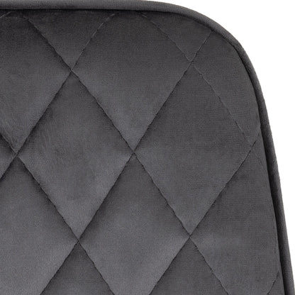 Avery Dining Chair (X2 Per Box) - Grey Velvet