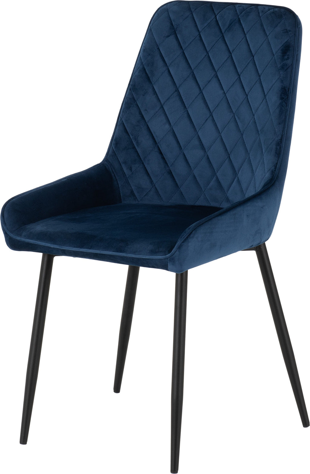 Avery Dining Chair (X2 Per Box) - Sapphire Blue Velvet