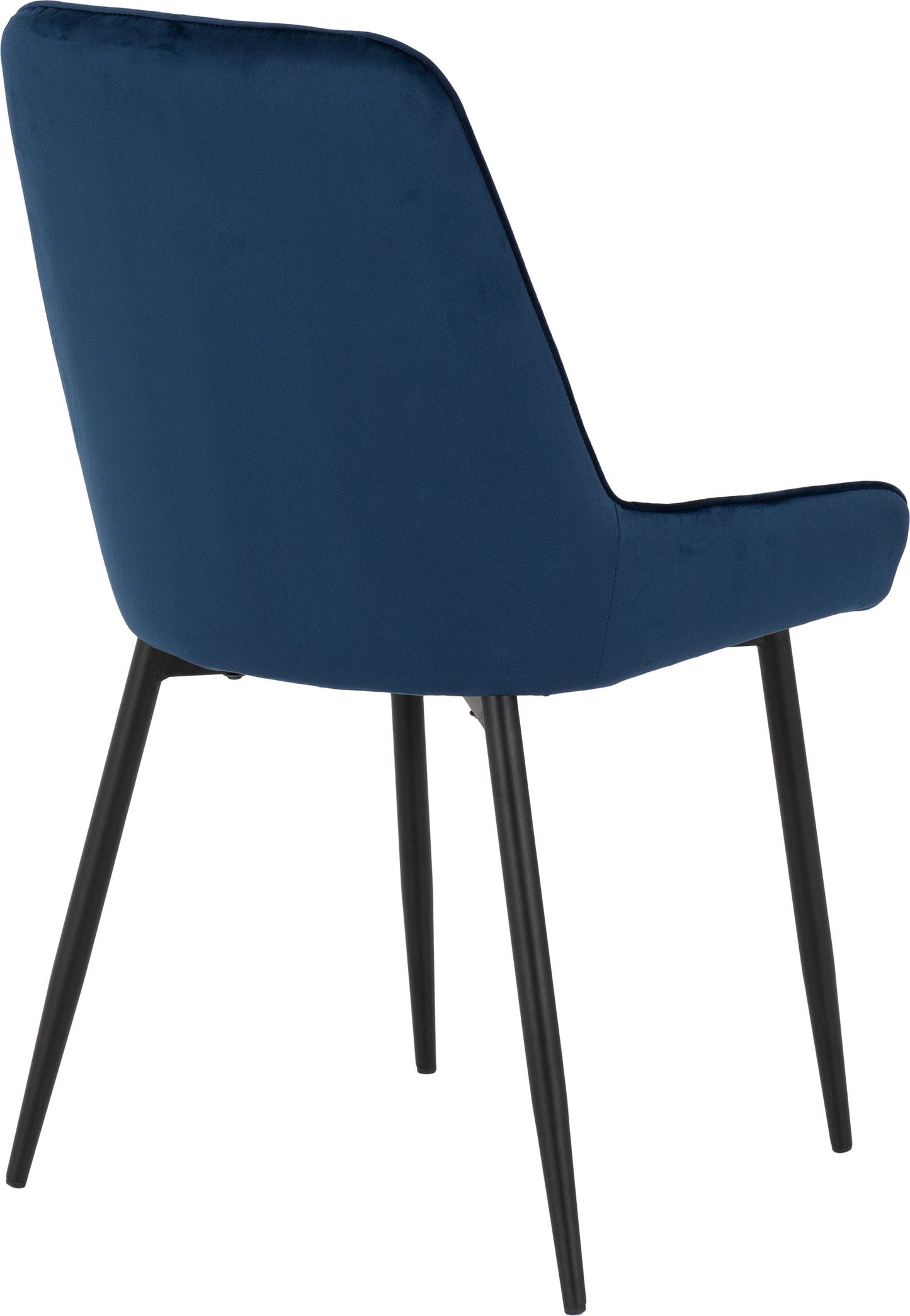 Avery Dining Chair (X2 Per Box) - Sapphire Blue Velvet