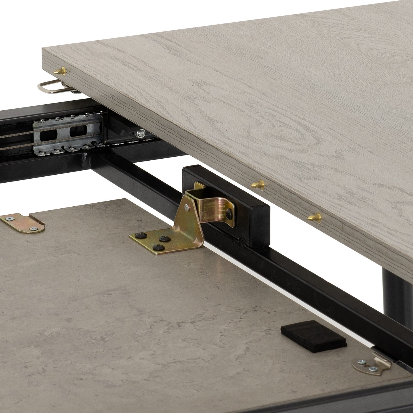Avery Extending Dining Table - Concrete/Grey Oak Effect