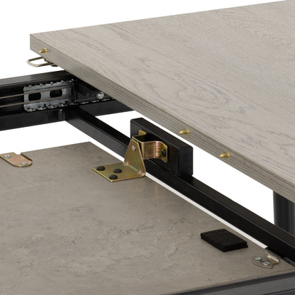 Avery Extending Dining Table - Concrete/Grey Oak Effect