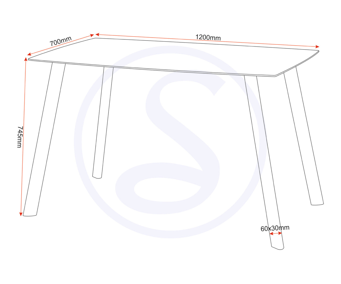Abbey Small Dining Set (X4 Chairs) - Clear Glass/Grey/Grey Pu