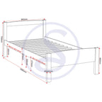 Amber 3' Bed - White