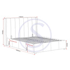 Amelia 5' Plus Bed - Dark Grey Fabric