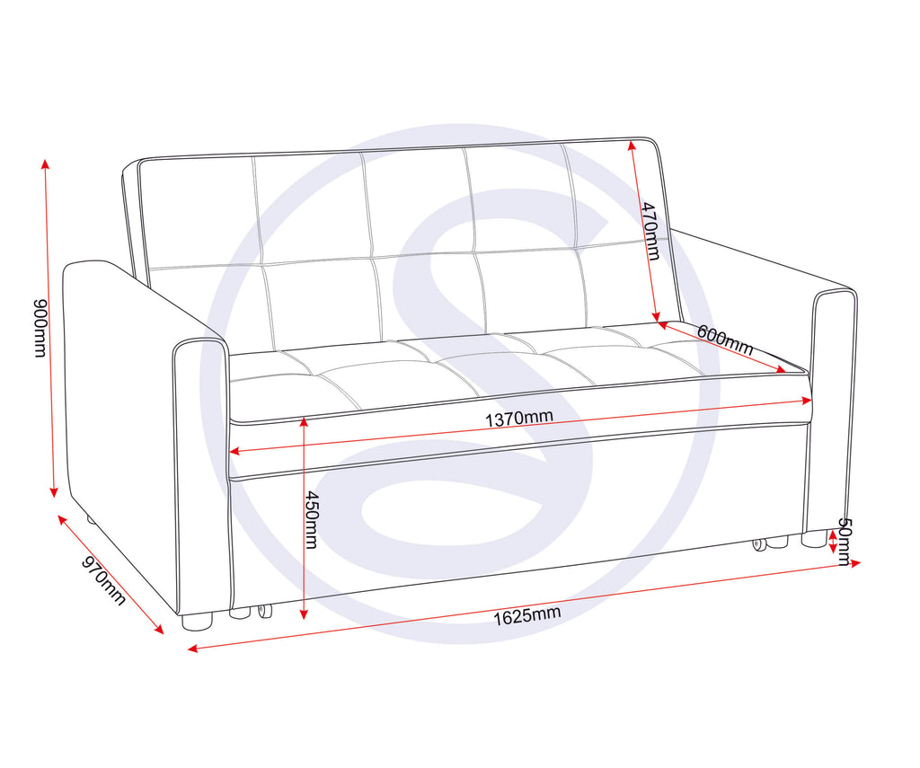 Astoria Sofa Bed - Navy Blue Fabric