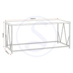 Athens Rectangular Coffee Table - Concrete Effect