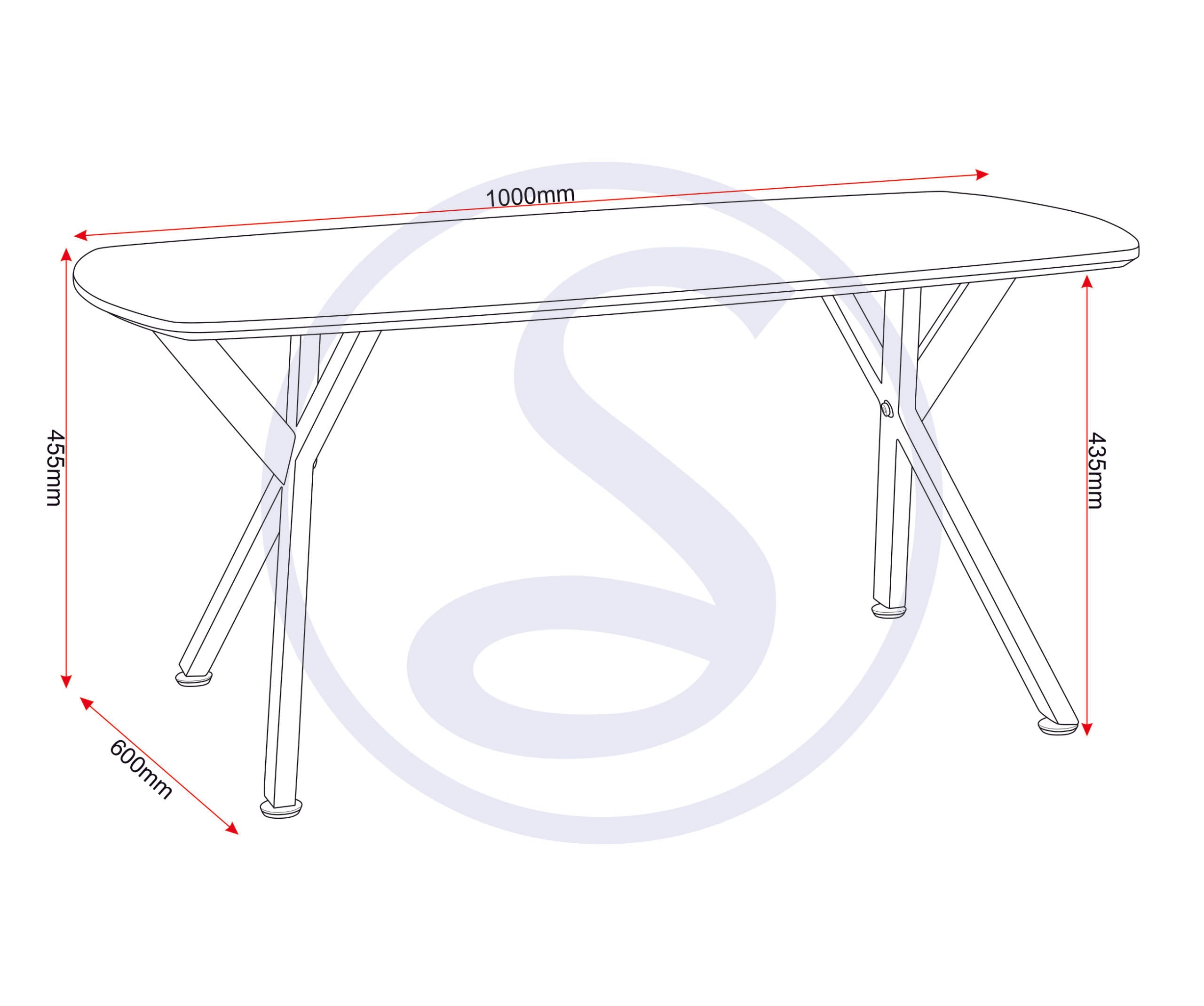 Athens Oval Coffee Table - Concrete Effect