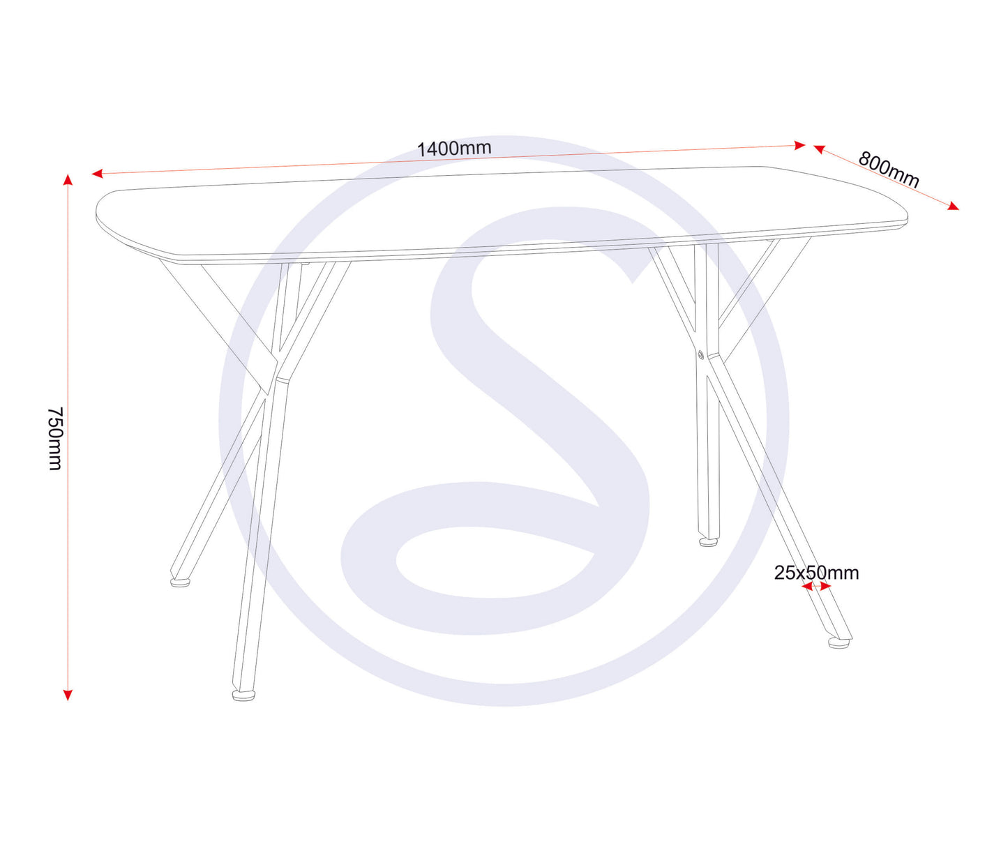 Athens Rect & Lukas Dining Set (X4 Chairs) - Concrete/Grey Velvet