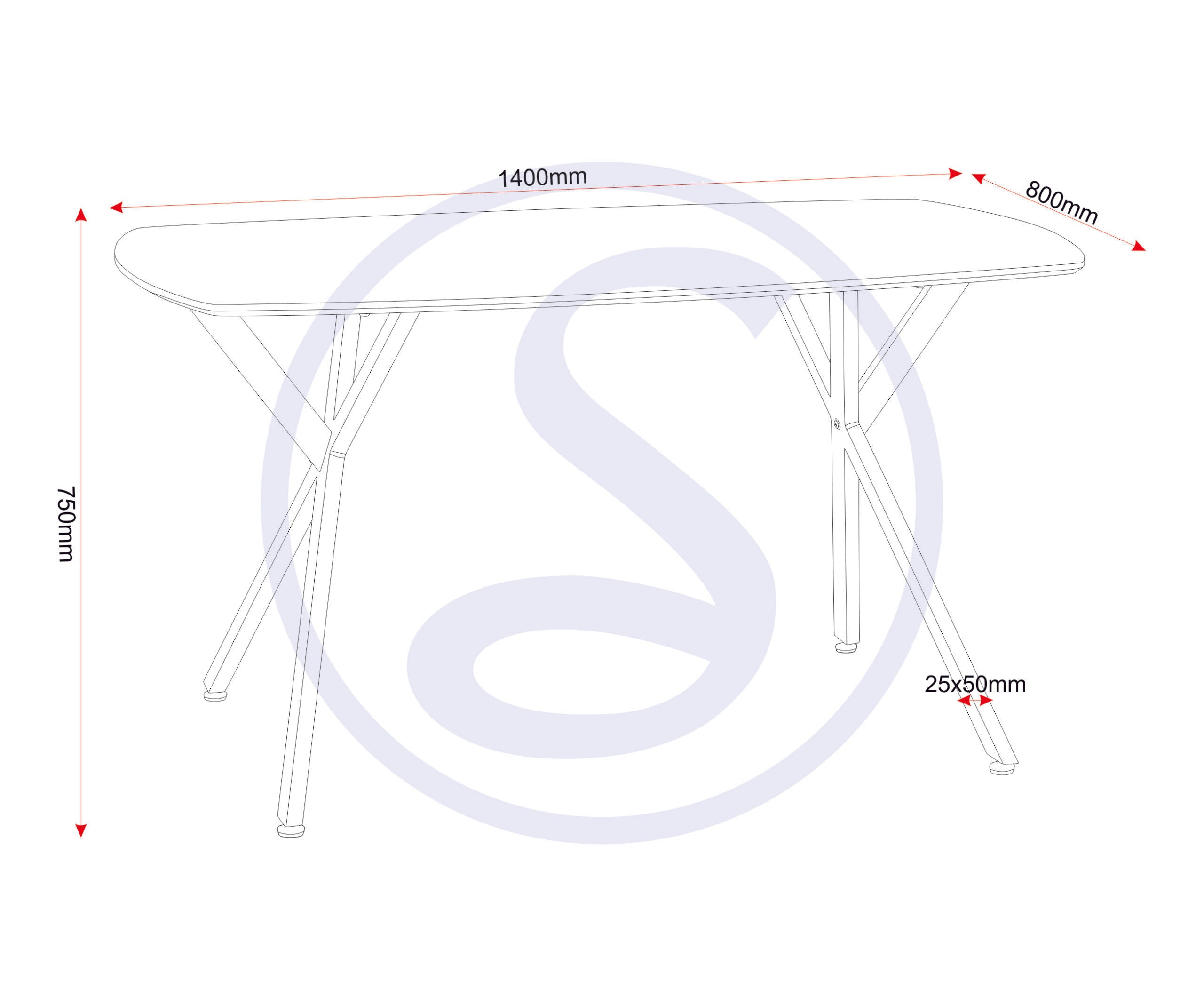 Athens Rect & Avery Dining Set (X4 Chairs) - Concrete/Sapphire Blue Velvet