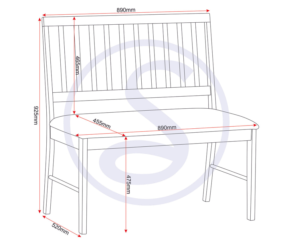 Austin 1+2 Dining Bench Set - Oak Effect/Grey Fabric