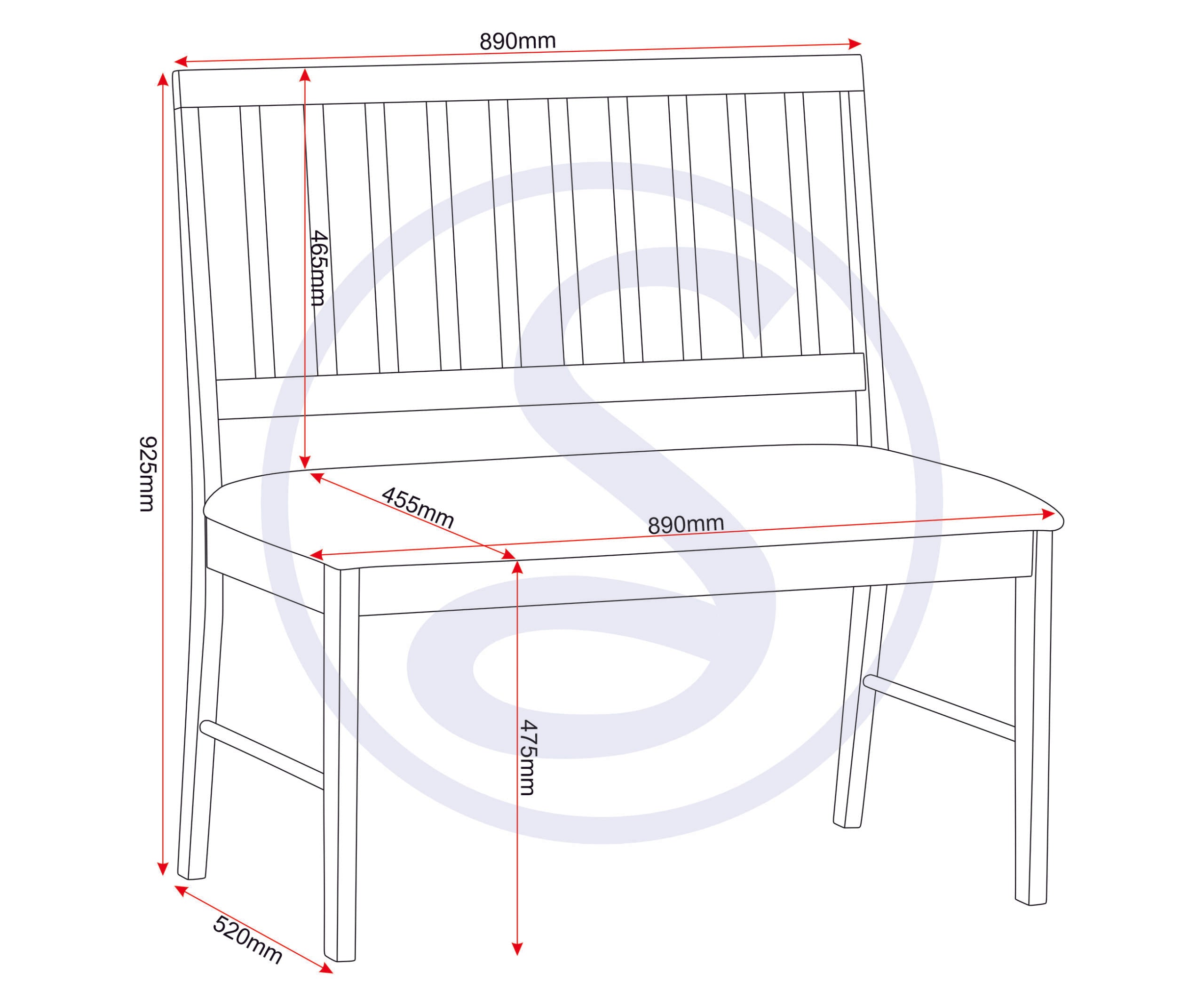 Austin 1+2 Dining Bench Set - Oak Effect/Grey Fabric