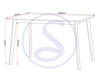 Austin 1+2 Dining Bench Set - Oak Effect/Grey Fabric