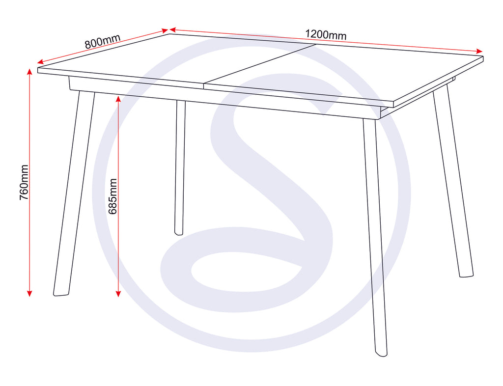 Avery Extending Dining Table - Concrete/Grey Oak Effect