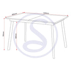 Avery Extending Dining Table - Concrete/Grey Oak Effect