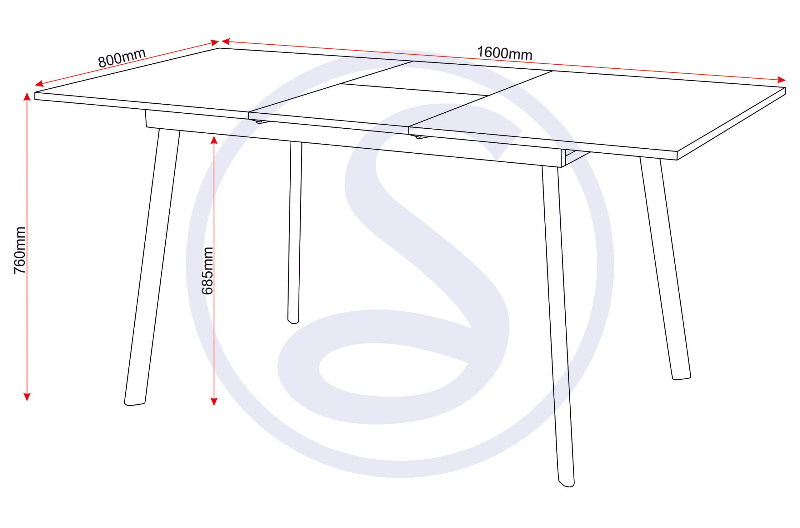 Avery Extending Dining Table - Concrete/Grey Oak Effect