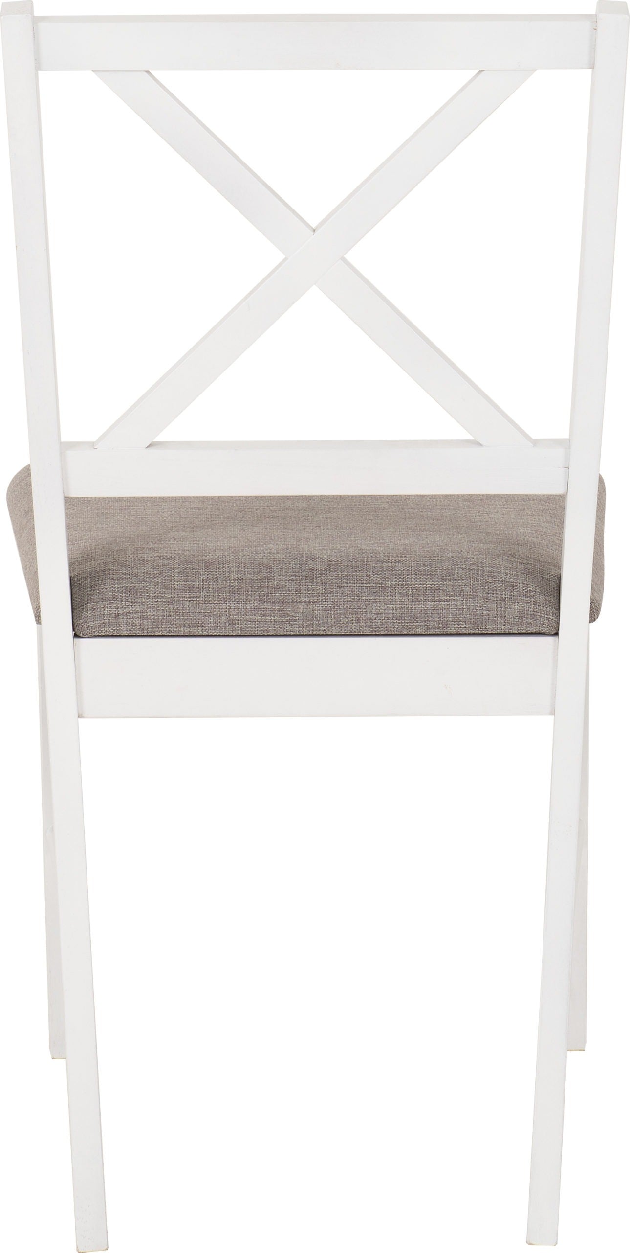 Balfour 1+4 Dining Set - White/Oak Effect/Grey Fabric