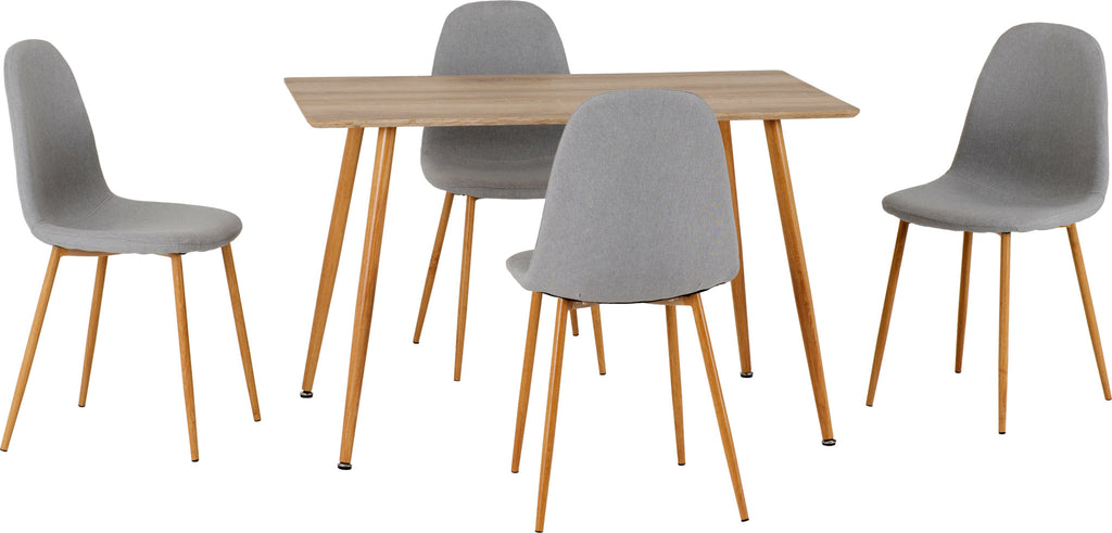 Barley Dining Table - Oak Veneer/Oak Effect