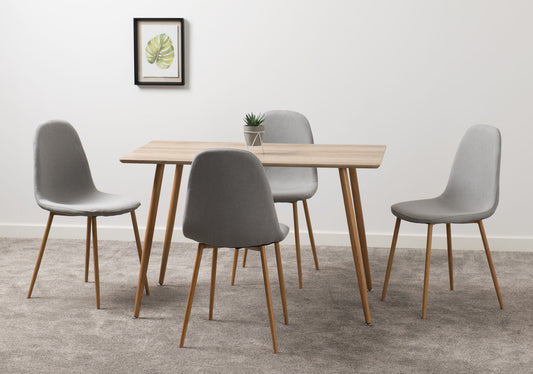 Barley Dining Table - Oak Veneer/Oak Effect