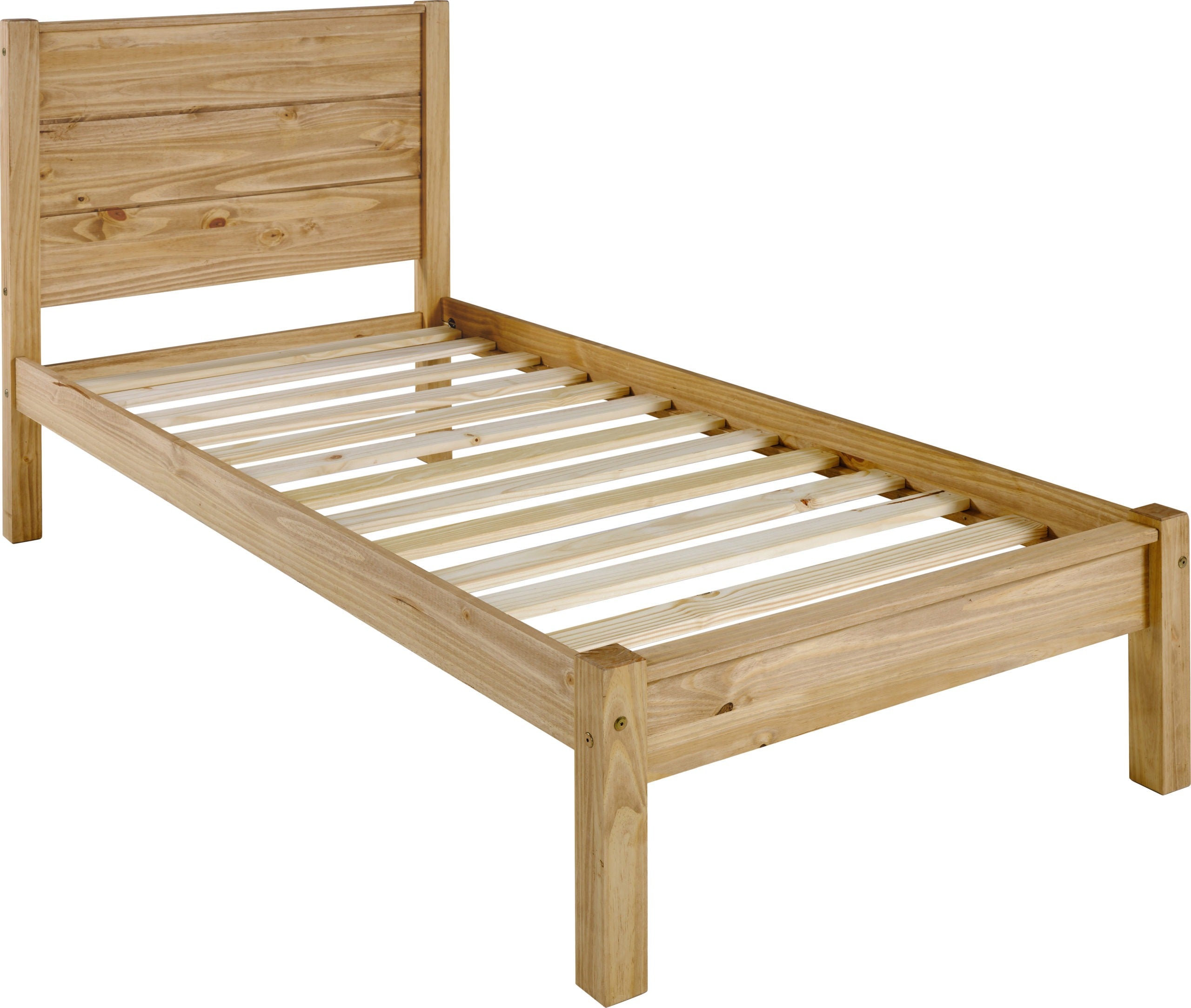 Barton 3' Bed - Waxed Pine