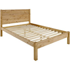 Barton 4'6" Bed - Waxed Pine