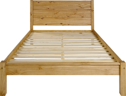 Barton 4'6" Bed - Waxed Pine