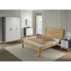 Barton 4'6" Bed - Waxed Pine