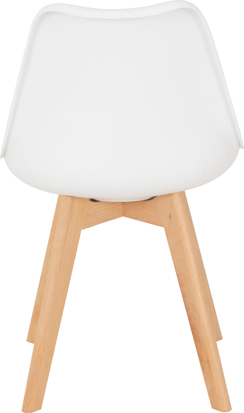 Bendal Dining Chair (X2 Per Box) - White Pu/Beech