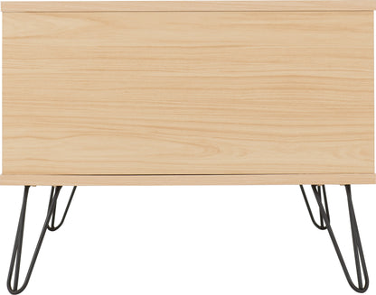 Bergen 2 Drawer Coffee Table - Oak Effect/White/Grey