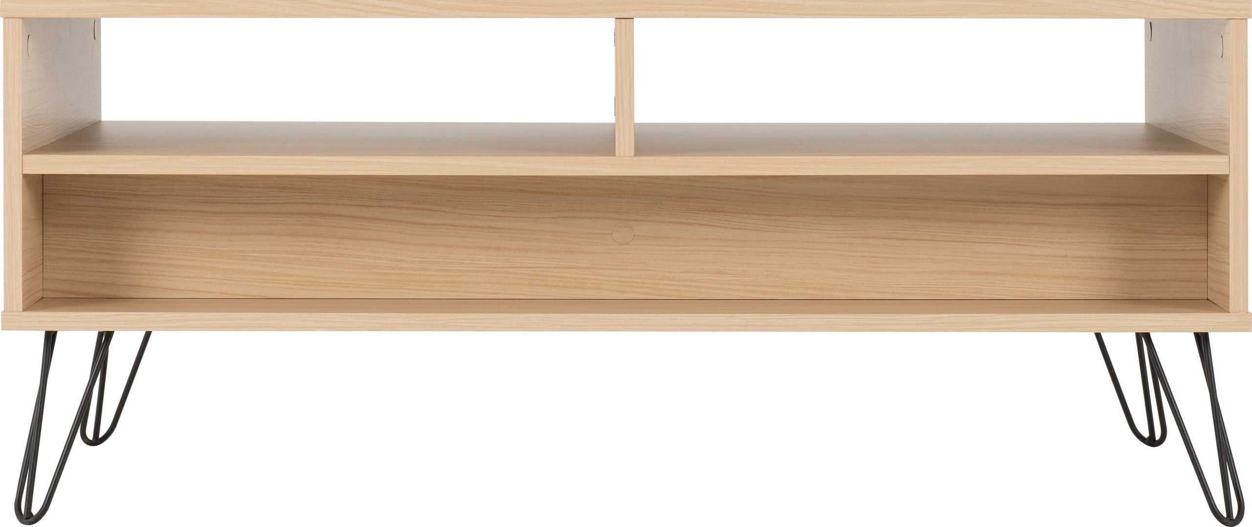 Bergen 2 Drawer Coffee Table - Oak Effect/White/Grey