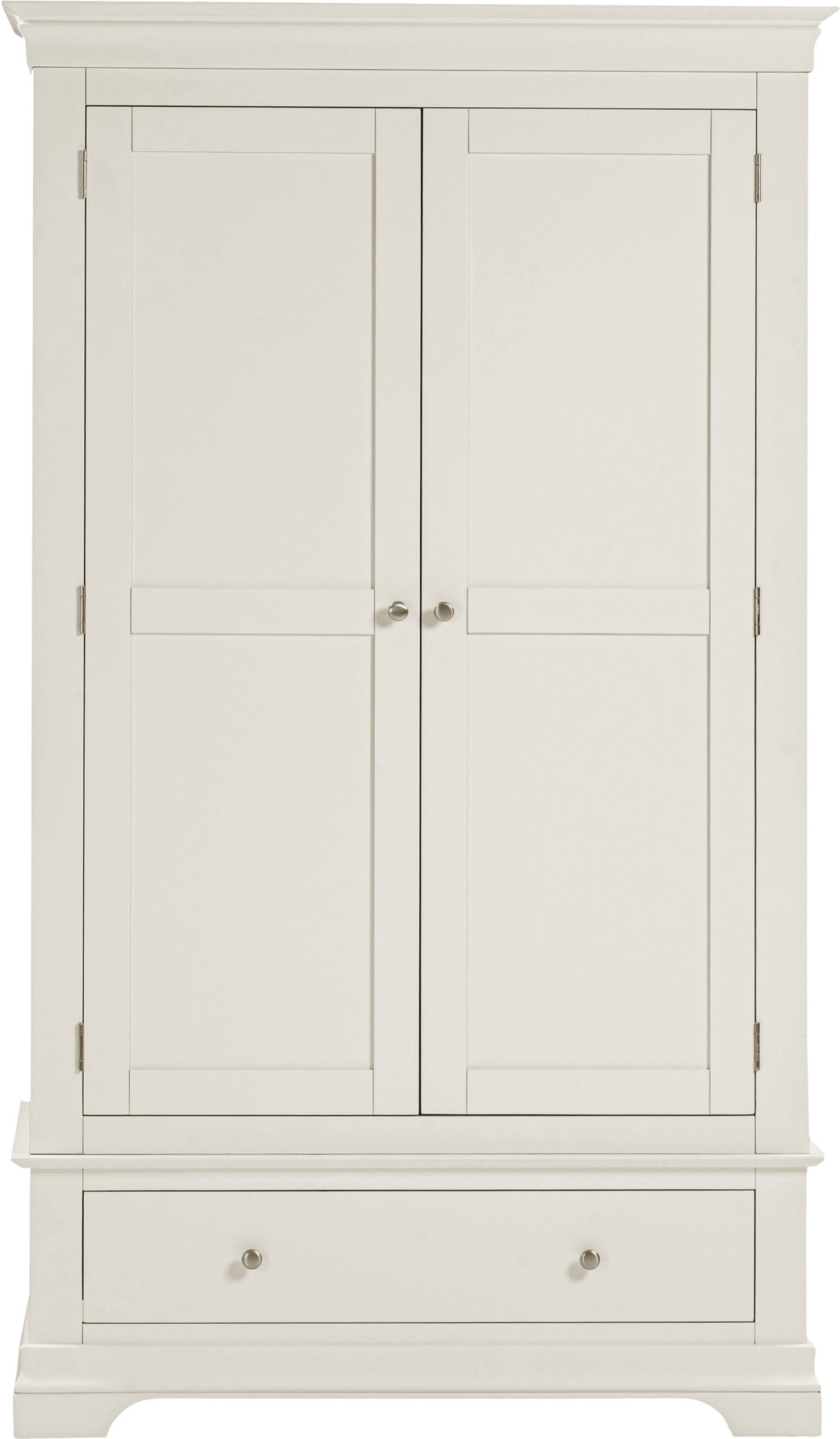 Bordeaux 2 Door Wardrobe - Ivory